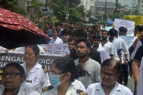 Protest Rally Of Doctors And Medical Staffs