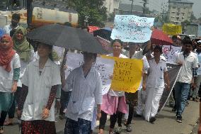 Protest Rally Of Doctors And Medical Staffs