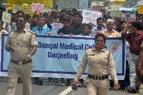 Protest Rally Of Doctors And Medical Staffs