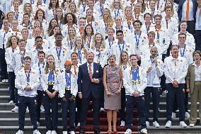 Royal Couple Receives Paris 2024 Medal Winners - The Hague