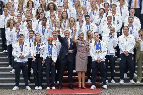 Royal Couple Receives Paris 2024 Medal Winners - The Hague