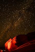 Starry Sky Over The Desert In Fayoum - Egypt