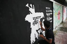 Students Paint New Graffiti - Dhaka