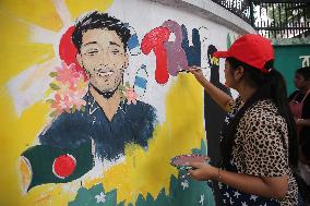 Students Paint New Graffiti - Dhaka