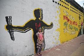 Students Paint New Graffiti - Dhaka