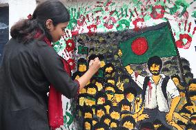 Students Paint New Graffiti - Dhaka