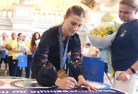 Team Ukraine athletes come home from Paris 2024 Olympics