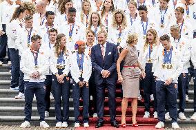 Royal Couple Receives Paris 2024 Medal Winners - The Hague