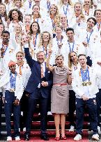 Royal Couple Receives Paris 2024 Medal Winners - The Hague