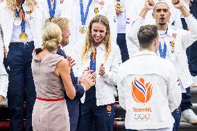 Royal Couple Receives Paris 2024 Medal Winners - The Hague