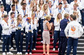 Royal Couple Receives Paris 2024 Medal Winners - The Hague