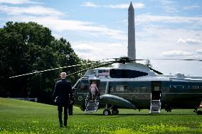 President Biden and First Lady Jill Biden depart the White House for New Orleans, Louisiana