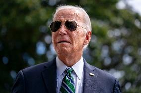 President Biden and First Lady Jill Biden depart the White House for New Orleans, Louisiana