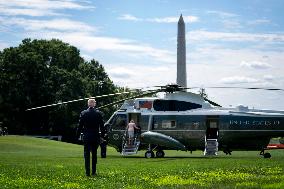 President Biden and First Lady Jill Biden depart the White House for New Orleans, Louisiana