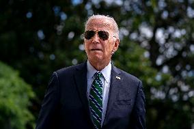 President Biden and First Lady Jill Biden depart the White House for New Orleans, Louisiana