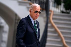 President Biden and First Lady Jill Biden depart the White House for New Orleans, Louisiana