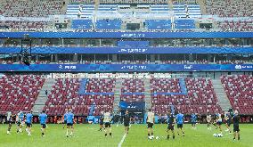 Official training before UEFA Super Cup