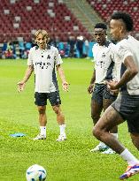 Official training before UEFA Super Cup