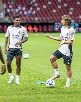 Official training before UEFA Super Cup