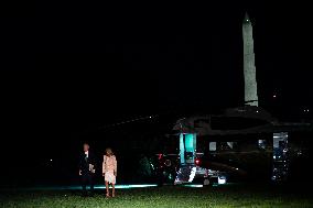 President Biden and First Lady Jill Biden arrive at the White House after New Orleans, Louisiana trip