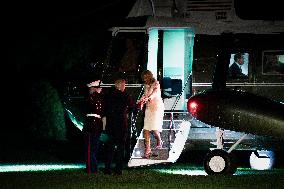 President Biden and First Lady Jill Biden arrive at the White House after New Orleans, Louisiana trip