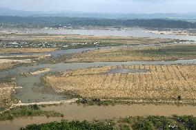 Aftermath of heavy rain in N. Korea