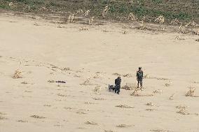 Aftermath of heavy rain in N. Korea