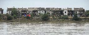 Aftermath of heavy rain in N. Korea