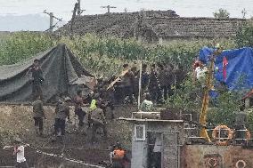 Aftermath of heavy rain in N. Korea