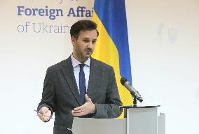 Briefing of Ukrainian Foreign Ministry spokesperson Heorhii Tykhyi in Kyiv