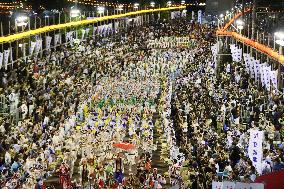 Awa dance festival in western Japan