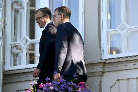 Estonian Prime Minister Kristen Michal visiting Helsinki