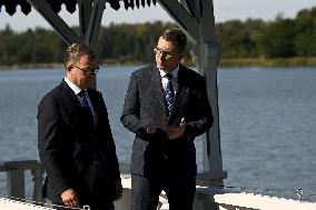 Estonian Prime Minister Kristen Michal visiting Helsinki