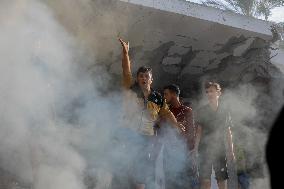 Files - Israeli Air Airstrikes In Khan Yunis - Gaza