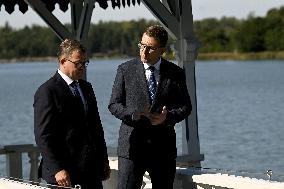 Estonian Prime Minister Kristen Michal visiting Helsinki