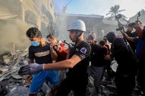 Files - Israeli Air Airstrikes In Khan Yunis - Gaza