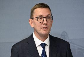 Estonian Prime Minister Kristen Michal visiting Helsinki