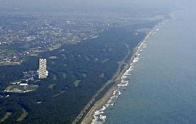 Coastline near Nankai Trough