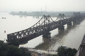 Aftermath of heavy rain in N. Korea