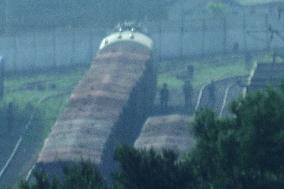 Aftermath of heavy rain in N. Korea