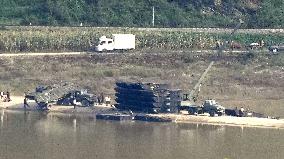 Aftermath of heavy rain in N. Korea