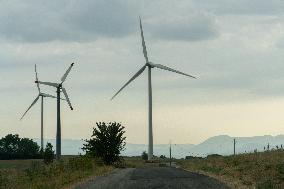 Wind Turbines In Campania