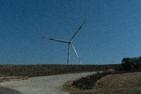 Wind Turbines In Campania