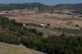 Wind Turbines In Campania