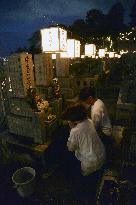 Kyoto temple's summer lanterns