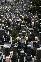 Kyoto temple's summer lanterns