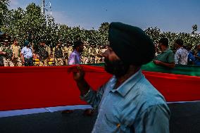 Historical Indian National Flag Rally In Kashmir