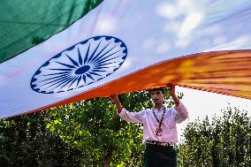 Historical Indian National Flag Rally In Kashmir