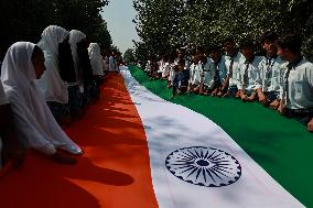 Historical Indian National Flag Rally In Kashmir