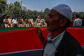 Historical Indian National Flag Rally In Kashmir